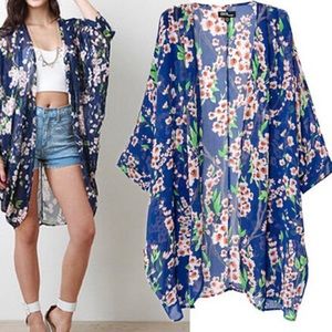 Kimono cherry blossom shawl